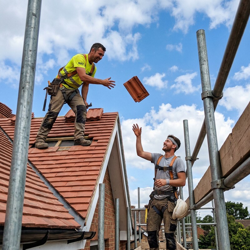 Elektriker bei der Arbeit
